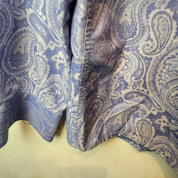 Tasso Elba Men's Blue Casual Bottom Down Shirt Un Tuck Size L - Picture 7 of 9